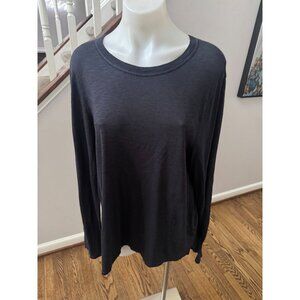 NWT Crown Jewel Long Sleeve Slub Crew Midnight Tee Shirt Size XL